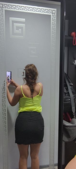 Джинсовая юбка чорна