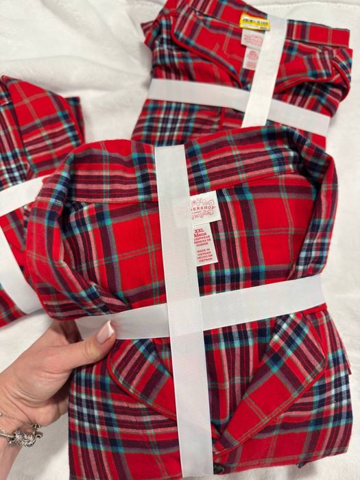 Піжама фланева в клітинку XXL жіноча та чоловіча