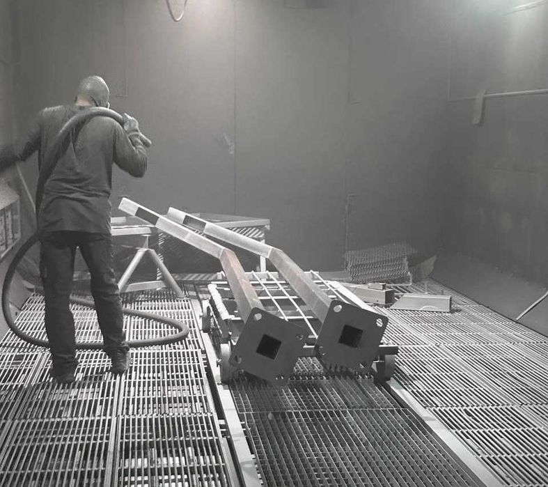 Дробеструйная очистка Порошковая покраска Лазерная резка Зварка Гибка