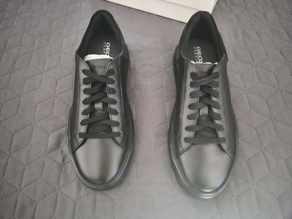 Sapatilhas GEOX em couro Deivem Preto