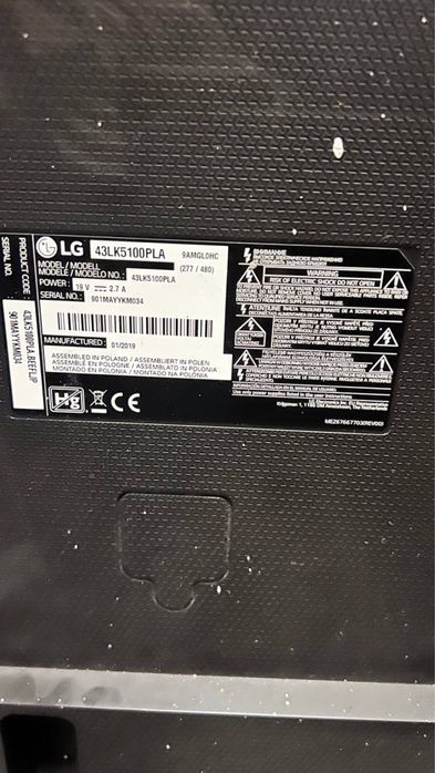 Телевізор LG 43ʼ