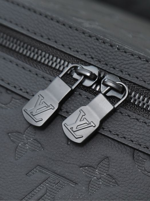 Louis Vuitton Discovery рюкзак мужской черный кожаный портфель ранец