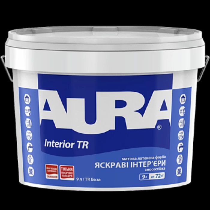 Інтер'єрна фарба Aura Interior TR матова насичений СИНІЙ 11.2 л
