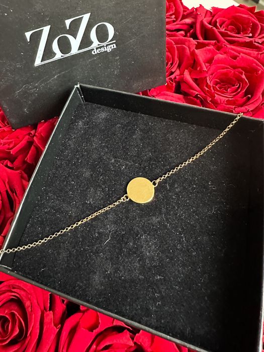 Bransoletka Zozo design pozłacana kółko