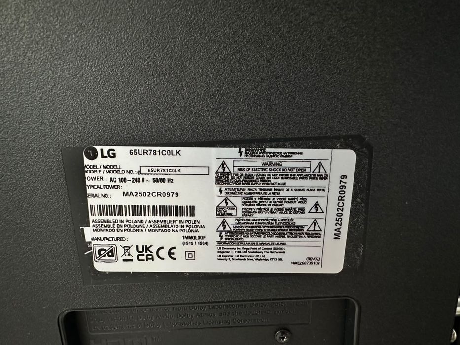 Телевізор LG 65UR781C0LK 2025р