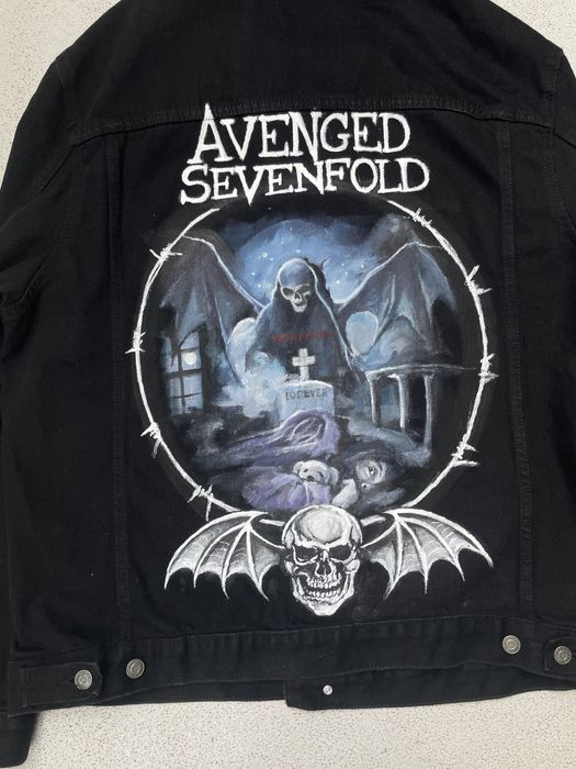 Kurtka Avenged Sevenfold custom ręcznie malowana Nightmare goth metal