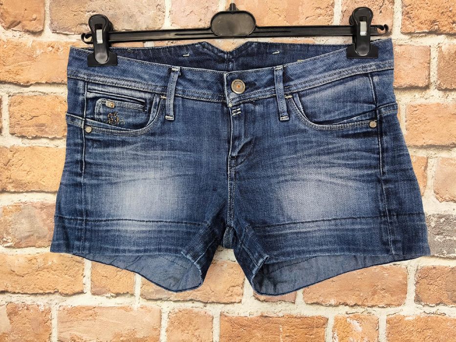 G-star jeansowe spodenki szorty niebieskie colt mini 27