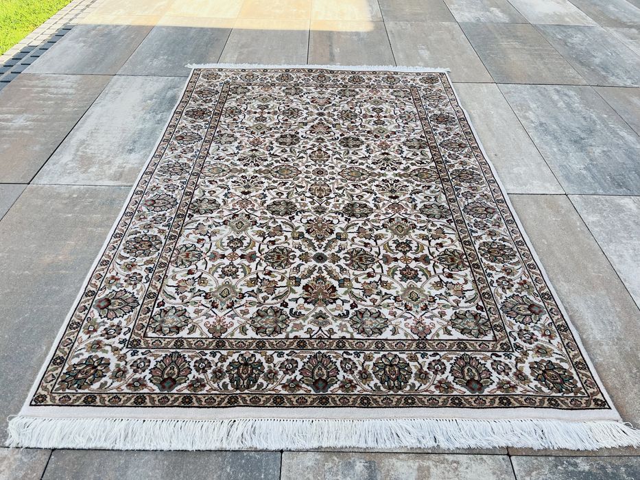Cudny Indo Veramin jak nowy ręcznie tkany wełniany dywan 130x205cm