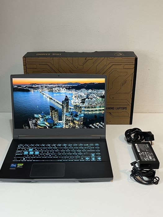 Portátil Gaming MSI Thin 15 | RTX 3050 | Upgrade 32GB RAM | Na Caixa