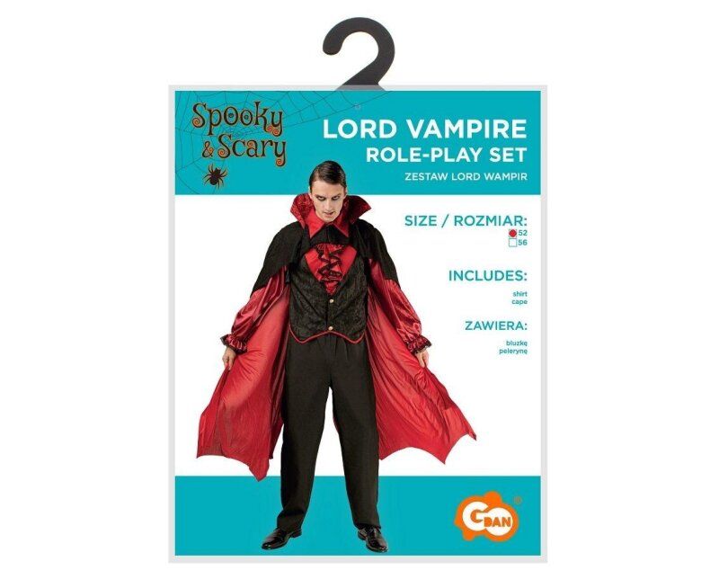Strój dla dorosłych Lord Wampir rozm. 52 Godan oprawa: folia