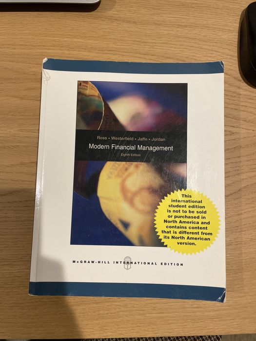 Livro Universitario para Gestão e Finanças Modern Financial Management