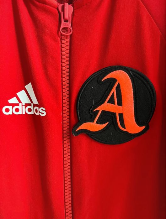 Kurtka bluza na zamek czerwona damska Adidas XS/S