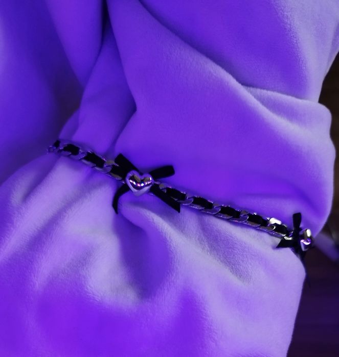 Чокер цепь на шею с бантиками