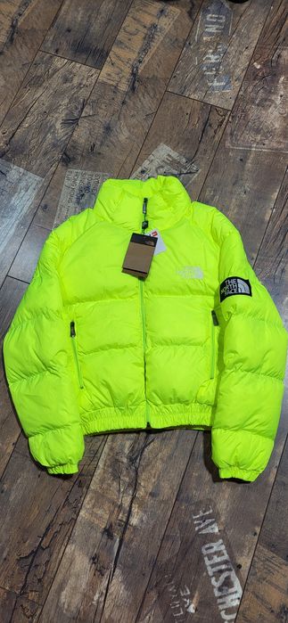 Śliczna kurtka puchowa neonowa neon zimowa damska młodzieżowa S