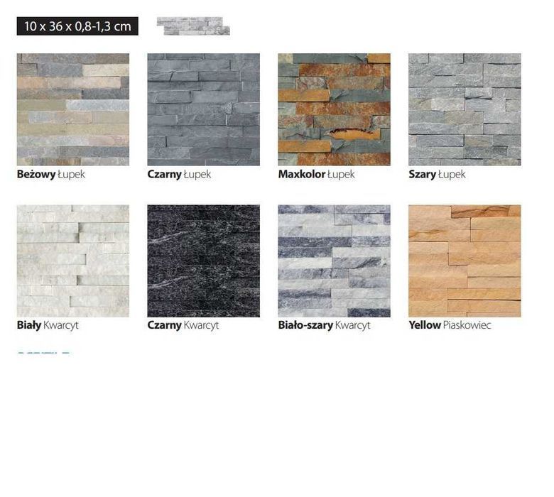 Silver Grey Shine Multicolor Copper Black Slate Deoli Łupek 30x10 Kwar