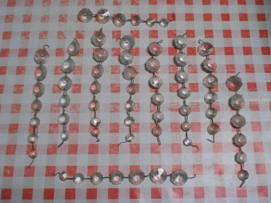 Pecas antigas vidro para candeeiros lustres