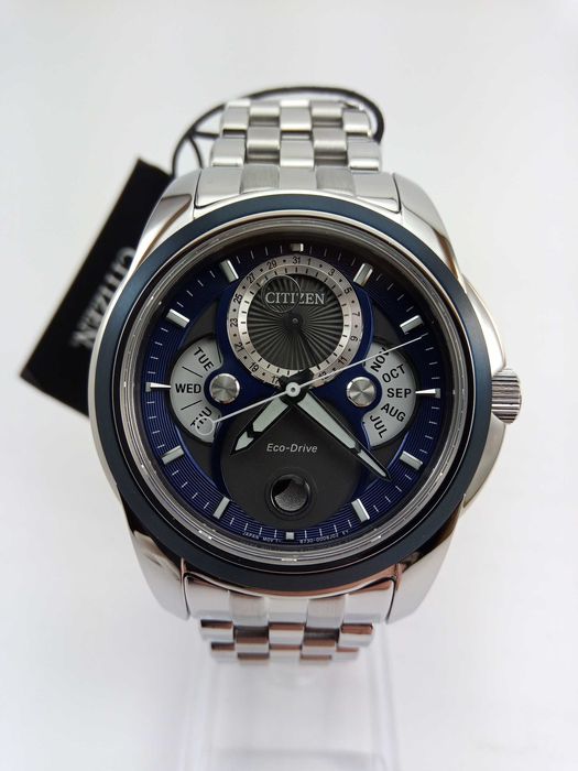 Лунный календарь - японские мужские часы Citizen Eco-Drive BU0088-51H на солнечной батарее