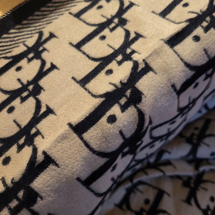 Szal chusta dwustronna Dior wełna