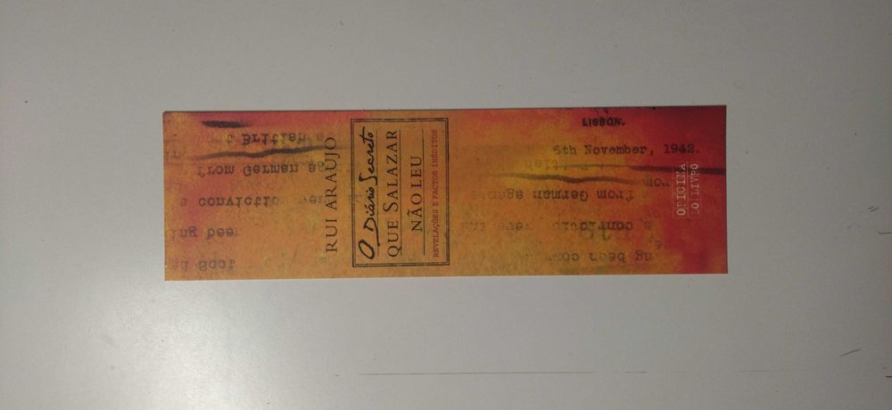 Livro - O Diário Secreto Que Salazar Não Leu