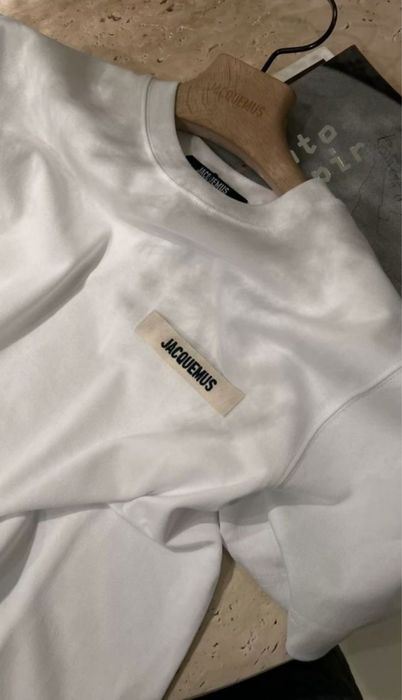 Футболка Jacquemus белая р.L Премиум