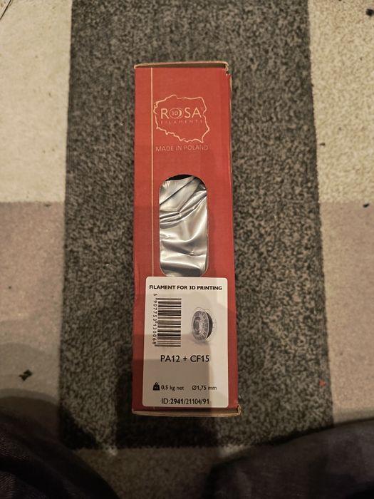 PA12+CF15 filament wzmaciniany włóknem węglowym  Nylon około 300g