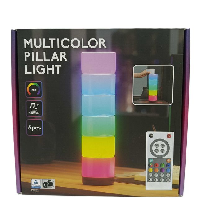 lampka słupek LED pilot Funkcja muzyki Możliwość układania