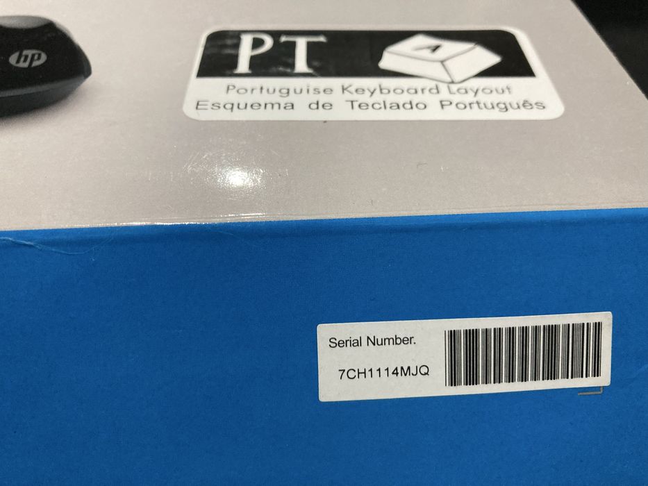 Conjunto teclado +rato sem fios HP