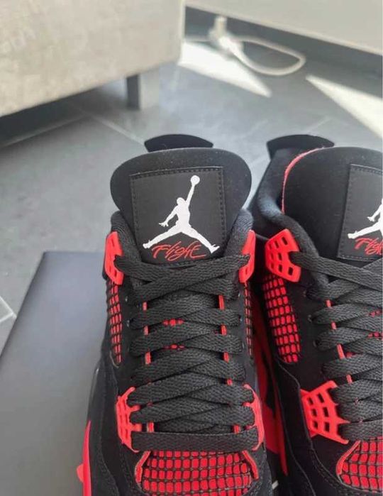 Buty Trampk Jordan 4 Retro Red Thunder R.41
