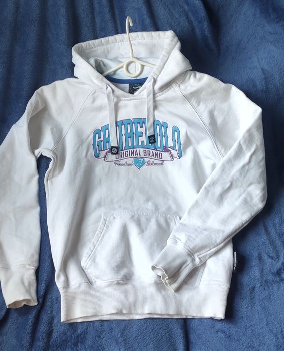 Bluza kangurka biała Grube Lolo M/L