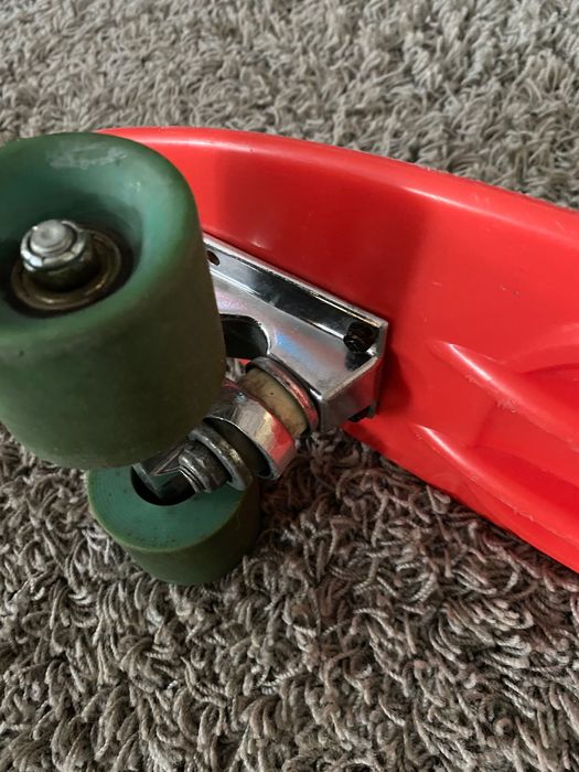 deska_czerwona fiszka_deskorolka_stan bardzo dobry