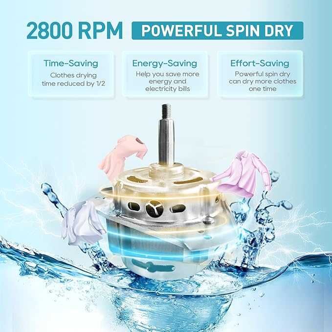 Wirówka do prania Umelome 2800 obr./min, 6 kg, klasa A+++