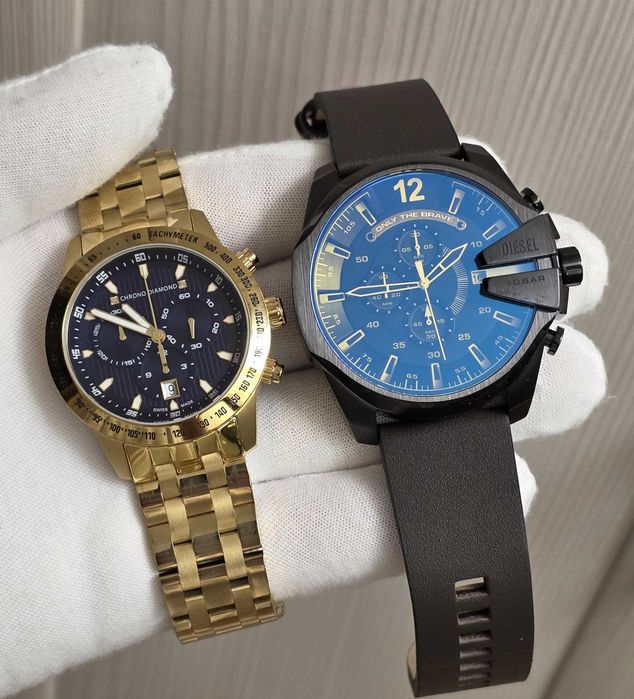 Чоловічий годинник Diesel DZ440 Chronograph 54mm 100m