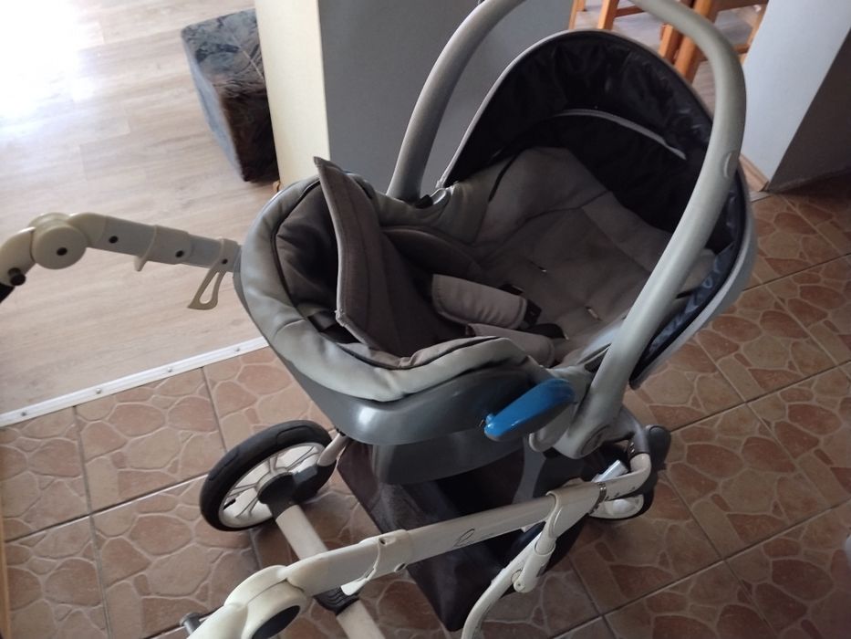 Wózek dziecięcy 3w1+plus łóżeczko turystyczne