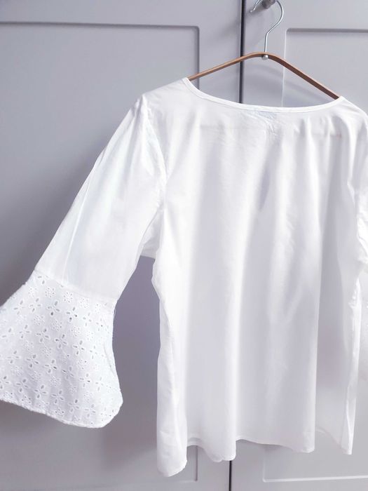 Biała haftowana bluzka koszula boho 40 42 Blue Motion