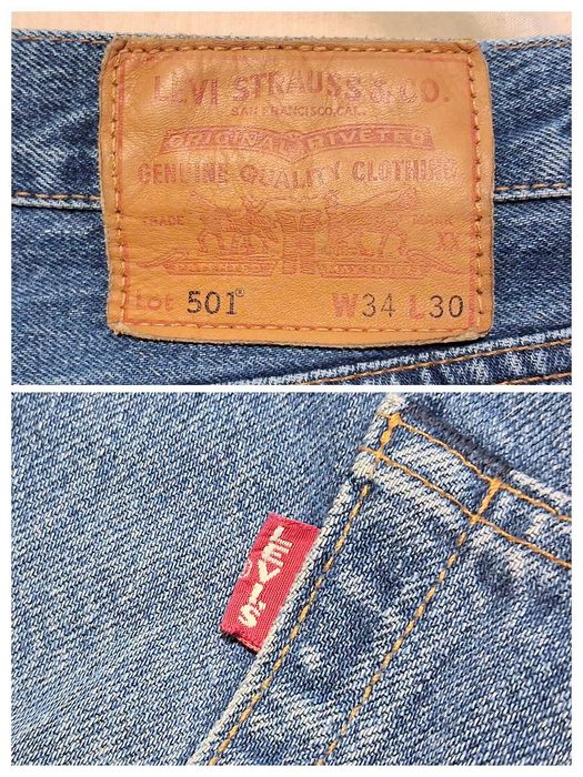 Levi's Premium 501 Original Fit  W34 L30 Преміальні джинси блакитні