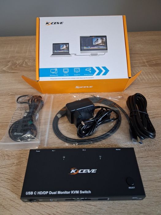 Youtinghdav KVM Switch 2 monitory USB C, KVM Switch Dual Monitor