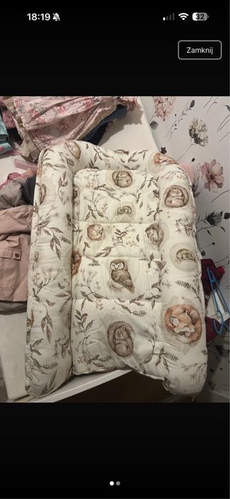 Komplet handmade kokon koldra ochraniacz łóżeczka