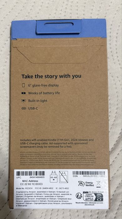 Amazon Kindle 11th Gen (2024) — 16 GB, 6