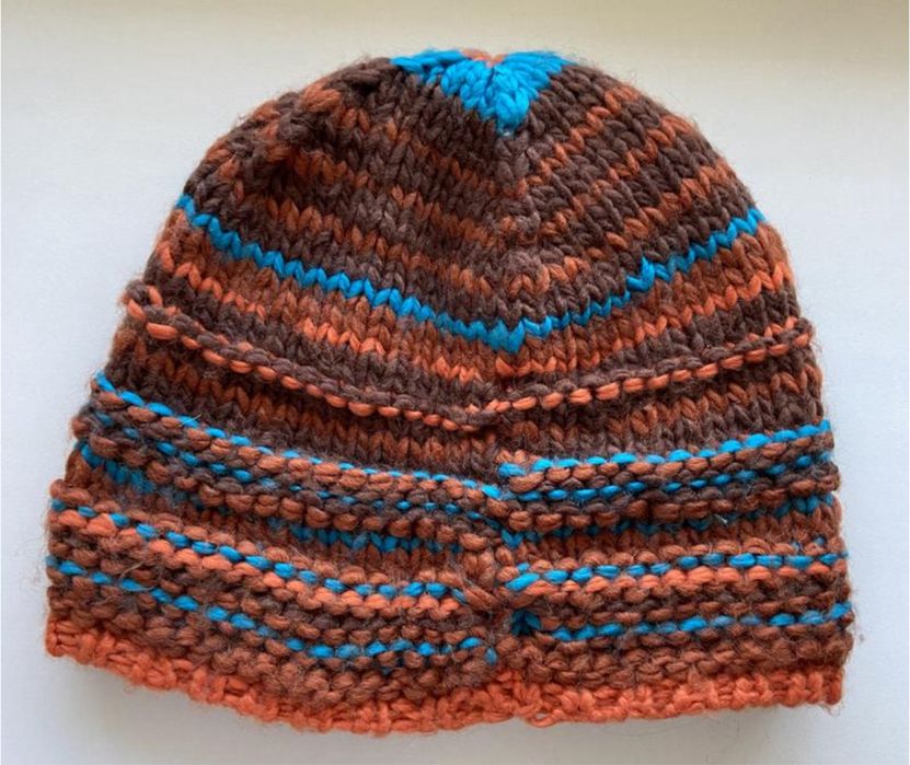 Комплект жіночий з крупною вязкою (шапка+шарф+рукавички)