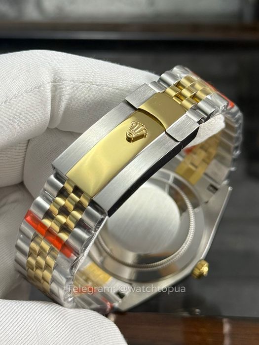 Годинник Rolex Datejust 41 Black Dial (Two-Tone, Jubilee) Ролекс