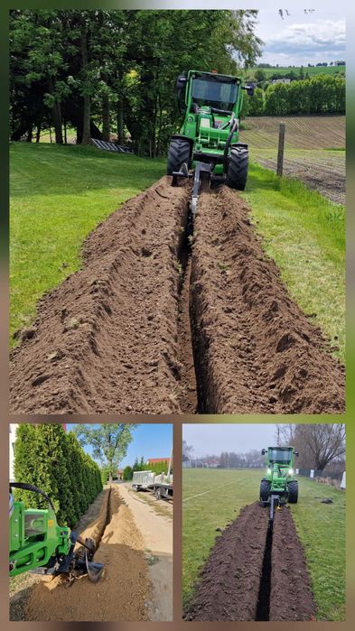 Usługi ładowarką Pyskowice niwelacja wykopy wiercenie prace ziemne