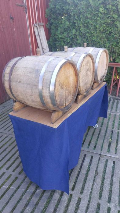 Beczki dębowe na wino itp. 50L - 3 sztuki