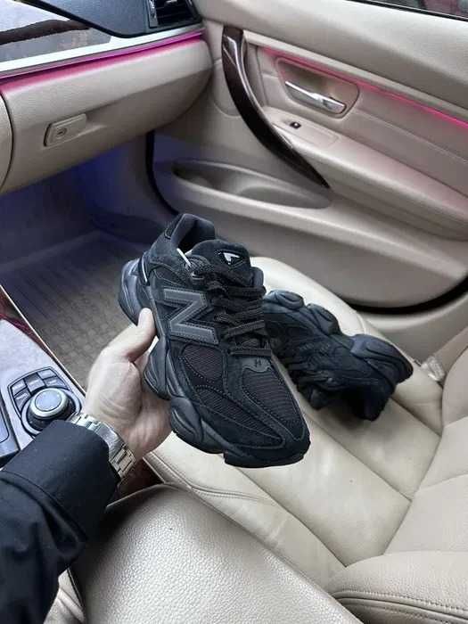 Кроссовки Мужские New Balance 9060 TRIPLE BLACK/Кросівки Нью Беланс