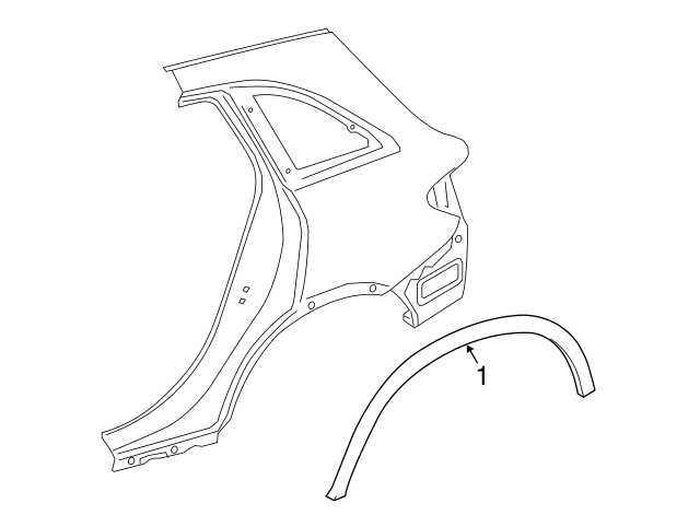Frisos dos guarda lamas traseiros Mercedes GLC x253 - ORIGINAIS