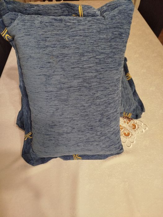 Poduszki poduszka  niebieskie brązowe