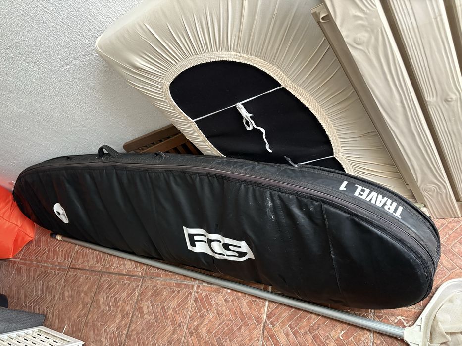 Prancha Longboard 9’2 EcoBoard + Capa FCS Travel