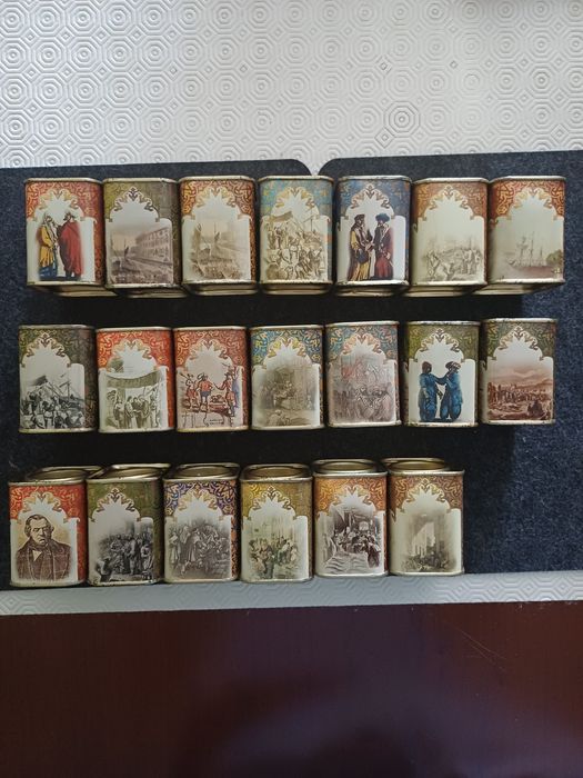 20 latas metálicas para especiarias