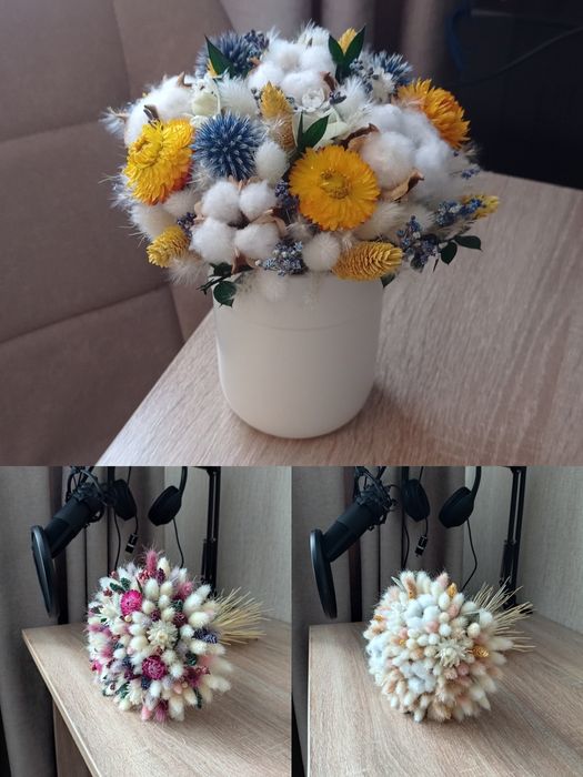 Букет з сухоцвітів,сухоцвіти,букет,сухоцветы,подарок