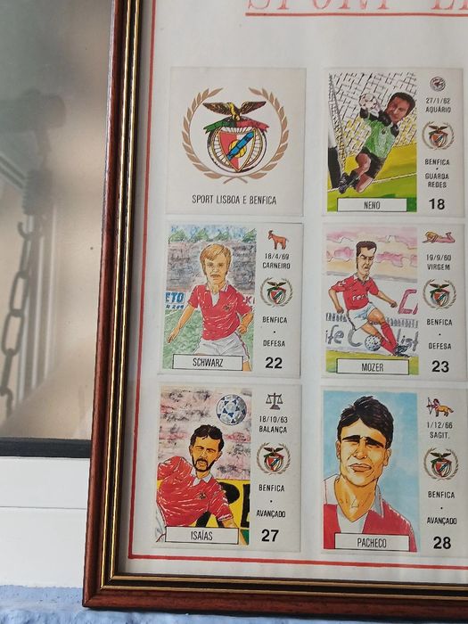 Lindo quadro com a equipa do Benfica de 92/93