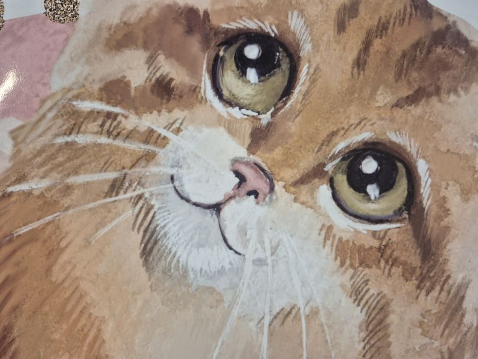 Naklejka na ścianę kotek z tęczą do pokoju dziecka